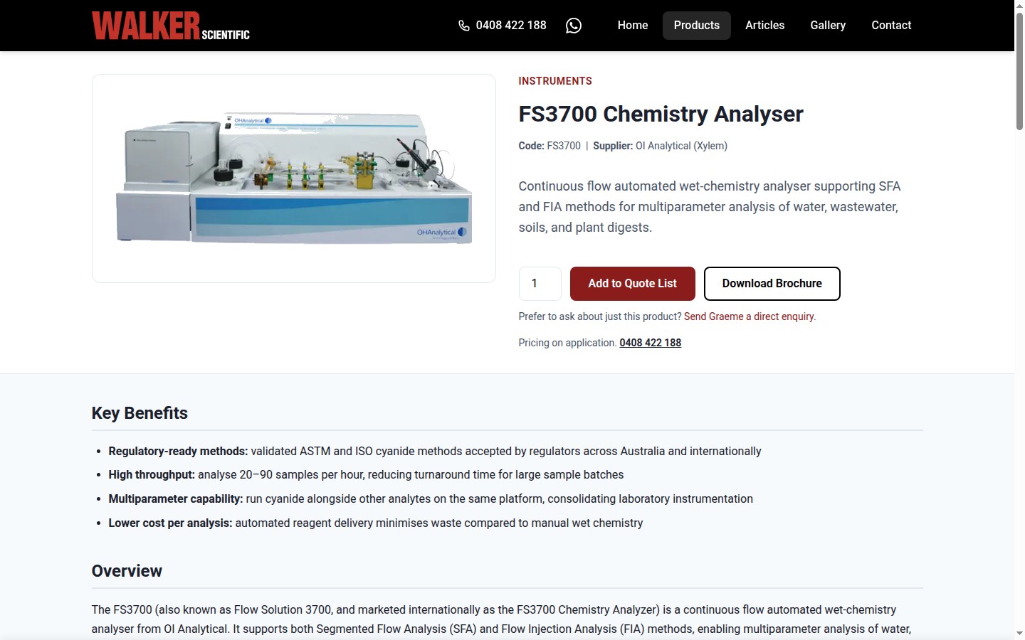FS3700 product detail page